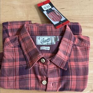 Grayers Men's Casual Plaid Shirt Short Sleeve‎